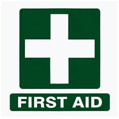 Fitness Mania - First Aid Sticker - 150 x 150mm