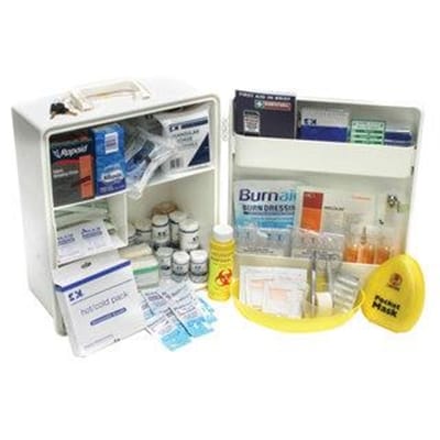 Fitness Mania - Industrial Workplace First Aid Kit - Plastic Cabinet