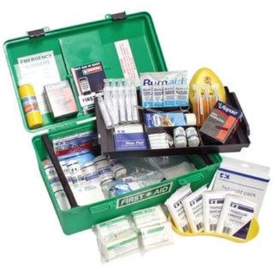 Fitness Mania - Industrial Workplace First Aid Kit - Plastic Carry Box