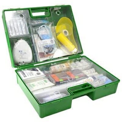 Fitness Mania - Industrial Workplace First Aid Kit - Wall Mounted Grab & Go