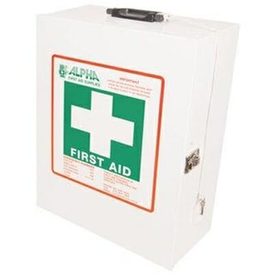 Fitness Mania - Metal Wall Mounted Empty First Aid Kit Large
