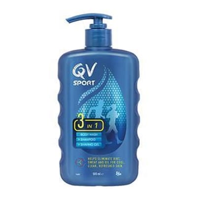 Fitness Mania - QV Sport 3 in 1 Shower Wash 500ml