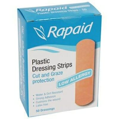 Fitness Mania - Rapaid Hypoallergenic Plastic Strips (50) Latex Free