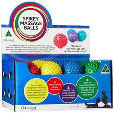 Fitness Mania - Spikey Balls Retail Display Box includes 24 balls