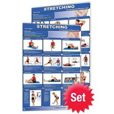 Fitness Mania - Stretching Poster Set - Laminated (2)