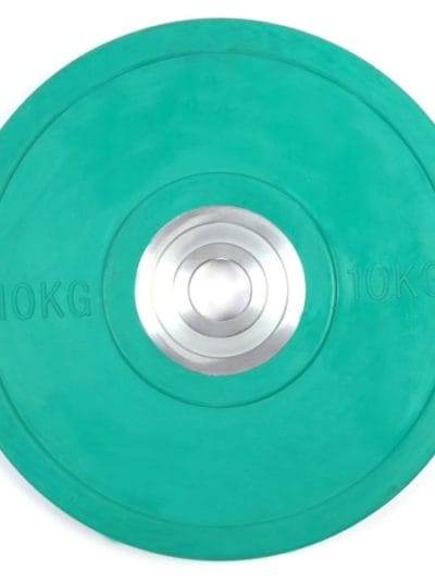 Fitness Mania - 10kg Pro Olympic Rubber Bumper Weight Plate