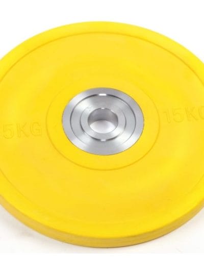 Fitness Mania - 15kg Pro Olympic Rubber Bumper Weight Plate