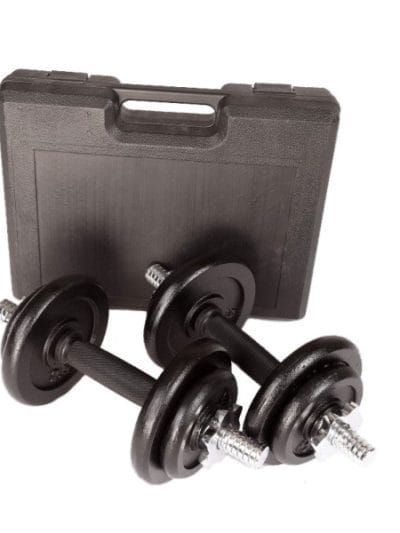 Fitness Mania - 20kg Dumbbell Set with Carrying Case