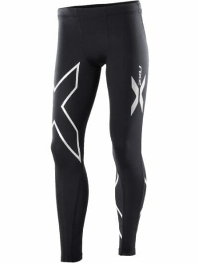 Fitness Mania - 2XU Kids Boys Compression Long Tights - Black/Silver