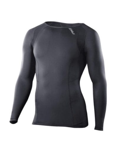 Fitness Mania - 2XU Mens Compression Long Sleeve Top - Black