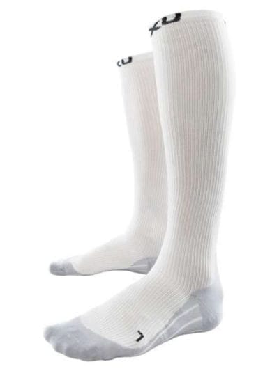 Fitness Mania - 2XU Mens Compression Race Sock - White