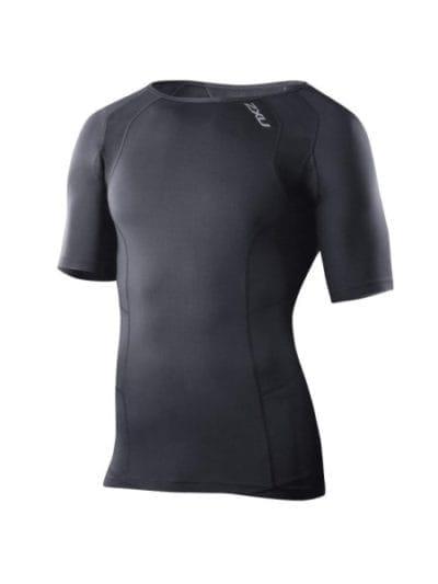 Fitness Mania - 2XU Mens Compression Short Sleeve Top - Black