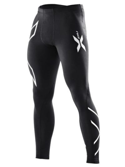 Fitness Mania - 2XU Mens Compression Tights - Black/Silver