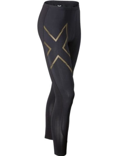 Fitness Mania - 2XU Mens Elite MCS Compression Tights - Black/Gold