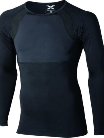 Fitness Mania - 2XU Mens Recovery Compression Long Sleeve Top - Black/Nero