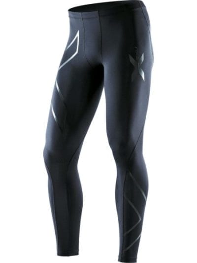 Fitness Mania - 2XU Mens Recovery Compression Tights - Black/Nero Logo