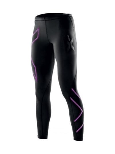 Fitness Mania - 2XU Womens Compression Tights - Black/Musk