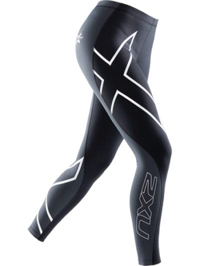 Fitness Mania - 2XU Womens ELITE Compression Long Tights - Black/Steel