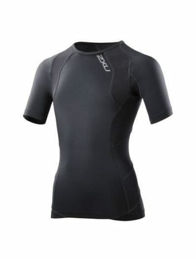 Fitness Mania - 2XU Youth Compression Short Sleeve Top - Black