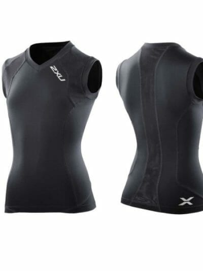 Fitness Mania - 2XU Youth Compression Singlet - Black