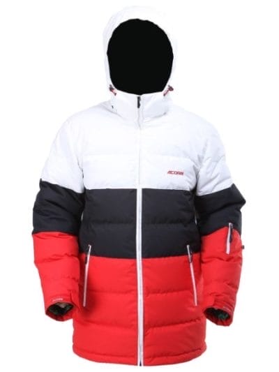 Fitness Mania - Acorn Corby Goose Down 2013/14 Mens Snowboarding Jacket - Red/Black