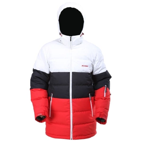 Fitness Mania - Acorn Corby Goose Down 2013/14 Mens Snowboarding Jacket - Red/Black
