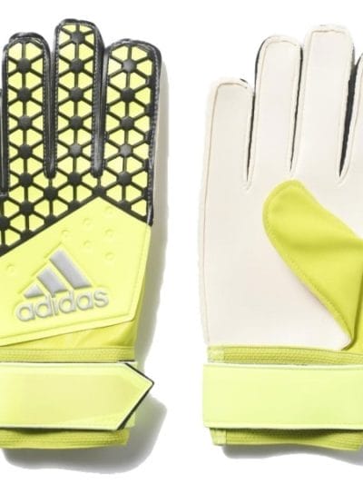 Fitness Mania - Adidas Ace Kids Soccer Training Goal Keeping Gloves - Solar Yellow