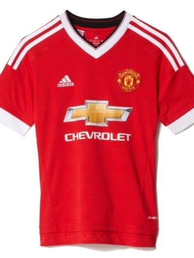 Fitness Mania - Adidas Manchester United Kids Home Soccer Jersey - Red/White