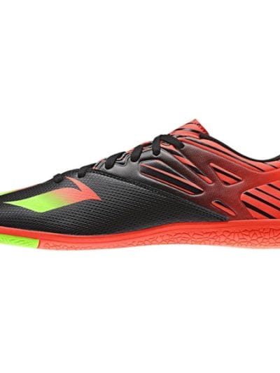Fitness Mania - Adidas Messi 15.3 Mens Indoor Soccer Shoes - Black/Solar Green/Solar Red