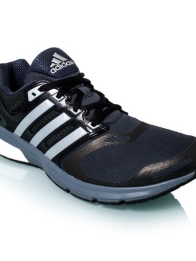 Fitness Mania - Adidas Questar Boost Techfit - Womens Running Shoes - Black/Silver Metal/Dark Grey