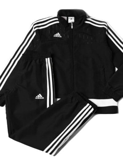 Fitness Mania - Adidas Tiro 15 Kids Boys Presentation Soccer Tracksuit - Black/White