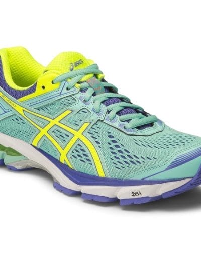 Fitness Mania - Asics GT-1000 4 (D) - Womens Running Shoes - Turquoise/Flash Yellow/Acai