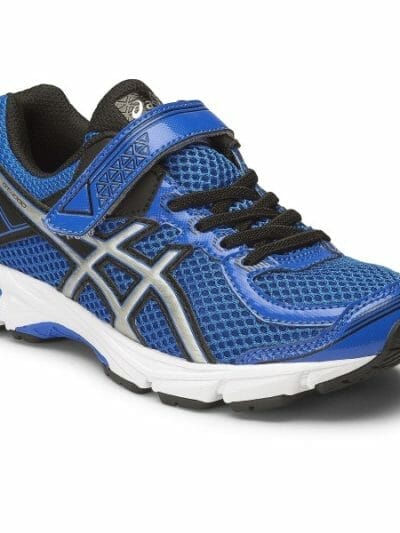 Fitness Mania - Asics GT-1000 4 PS - Kids Boys Running Shoes - Electric Blue/Silver/Black