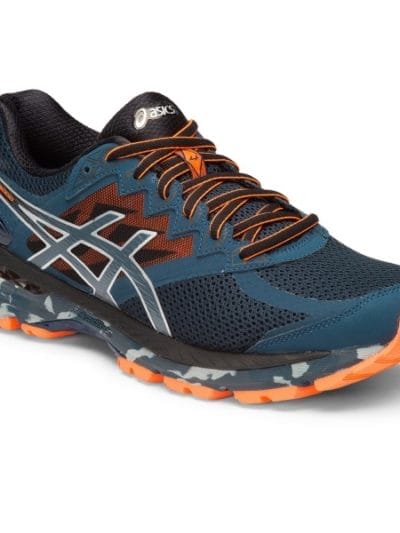 Fitness Mania - Asics GT-2000 4 Trail - Mens Trail Running Shoes - Mediterranean/Dark Slate/Hot Orange