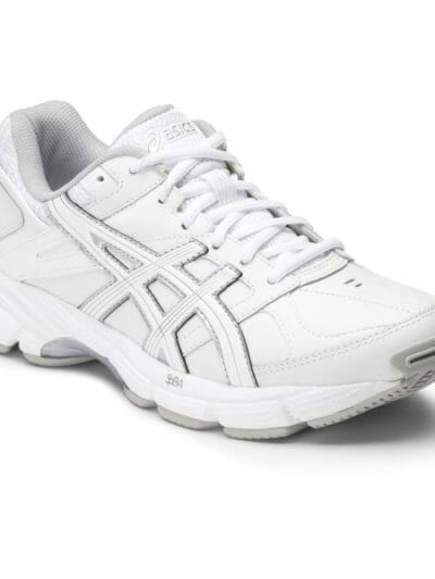 Fitness Mania - Asics Gel 190TR (D) - Womens Leather Cross Training Shoes - White/Silver