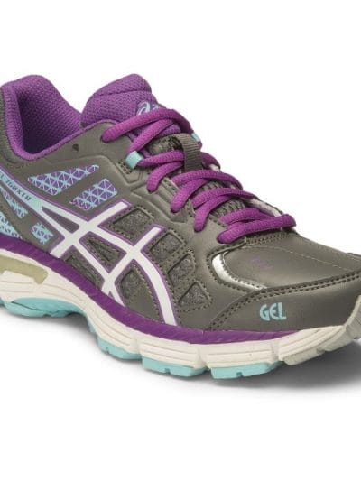 Fitness Mania - Asics Gel 750XTR GS Leather - Kids Girls Cross Training Shoes - Titanium/White/Orchid