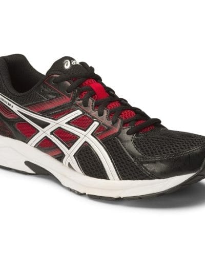 Fitness Mania - Asics Gel Contend 3 - Mens Running Shoes - Onyx/Snow/Racing Red