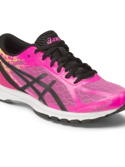 Fitness Mania - Asics Gel DS Racer 11 - Womens Running Shoes - Hot Pink/Black/Flash Yellow