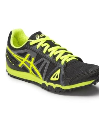 Fitness Mania - Asics Gel Firestorm 3 - Kids Boys Waffle Racing Shoes - Black/Flash Yellow/Carbon
