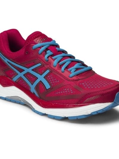 Fitness Mania - Asics Gel Foundation 12 (4E) - Mens Running Shoes - Racing Red/Methyl Blue/Black