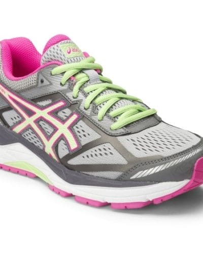 Fitness Mania - Asics Gel Foundation 12 (D) - Womens Running Shoes - Grey/Pistachio/Pink Glow