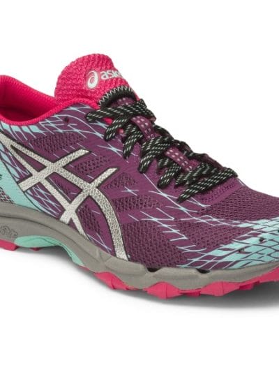 Fitness Mania - Asics Gel Fuji Lyte - Womens Lightweight Trail Running Shoes - Plum/Silver/Pool Blue
