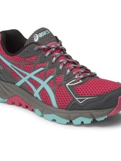 Fitness Mania - Asics Gel Fuji Trabuco 4 - Womens Trail Running Shoes - Azalea/Turquoise/Black