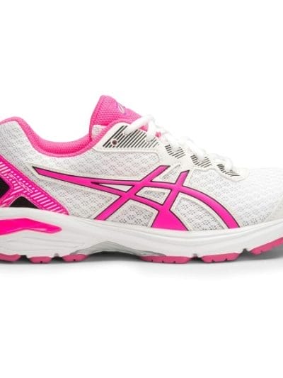 Fitness Mania - Asics Gel GT-1000 5 GS - Kids Girls Running Shoes - White/Pink Glow/Black