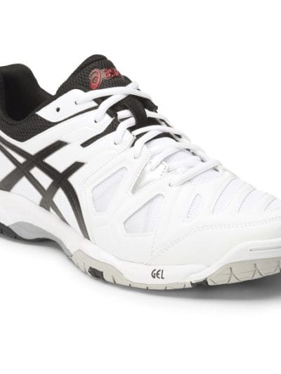 Fitness Mania - Asics Gel Game 5 - Mens Tennis Shoes - White/Onyx/Red