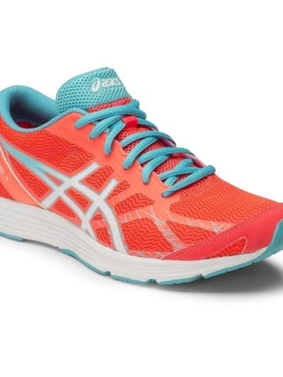 Fitness Mania - Asics Gel Hyper Speed 7 - Womens Running Shoes - Flash Coral/White/Turquoise