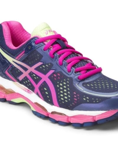 Fitness Mania - Asics Gel Kayano 22 (2A) - Womens Running Shoes - Indigo Blue/Pink Glow/Pistachio