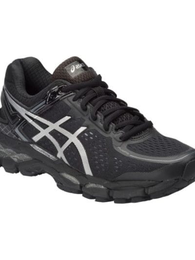 Fitness Mania - Asics Gel Kayano 22 - Womens Running Shoes - Onyx/Silver/Charcoal