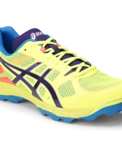 Fitness Mania - Asics Gel Lethal Elite 6 - Mens Turf Shoes - Neon Yellow/Navy/Orange Glow
