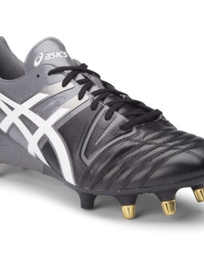 Fitness Mania - Asics Gel Lethal Tight Five - Mens Rugby Boots - Black/White/Dark Grey